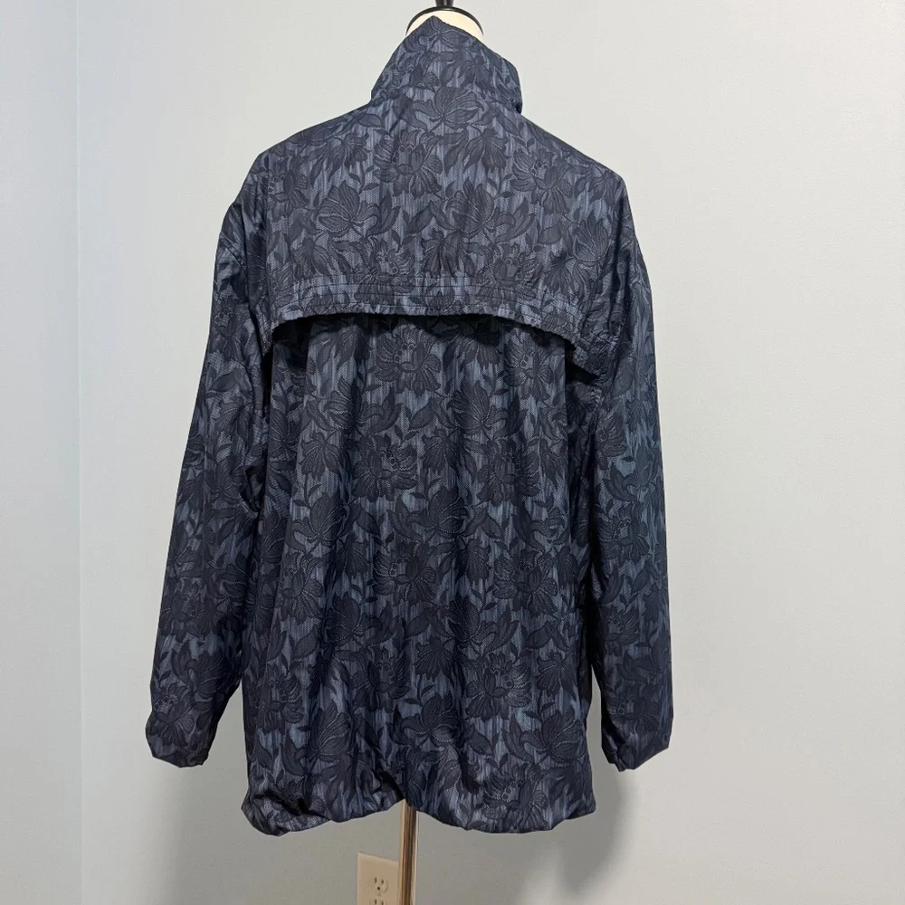 Athleta Women’s‎ Plus Sightseer Lace Jacket Sz 2X Windbreaker Blue Floral